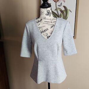Ann Taylor Light Gray Women's Blouse